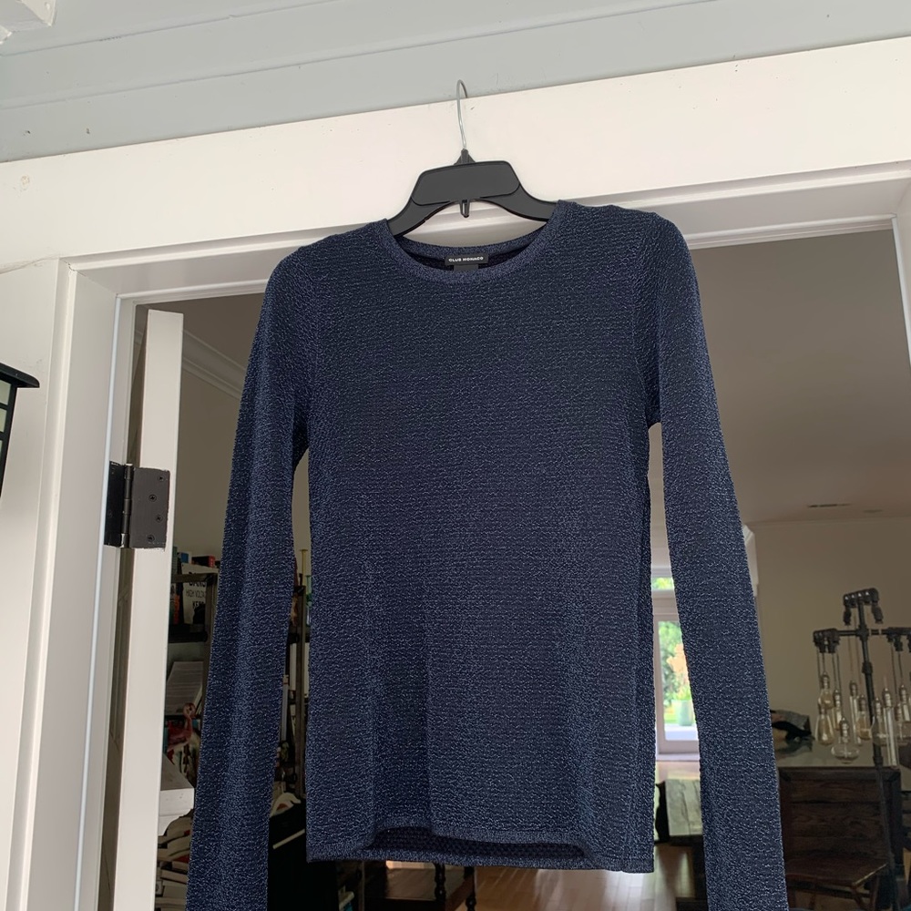 Navy metallic sweater Club Monaco